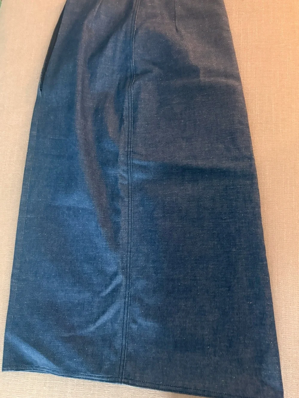 Tory Burch Dark Blue Denim Pencil Skirt